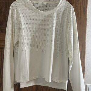 ZYIA White Long Sleeve Women's Top